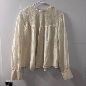 Chic Cream Blouse for Women RW&Co